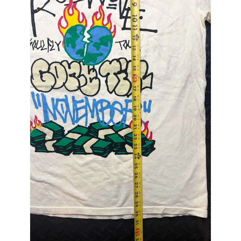 Rod‎ Wave SoulFly Tour Shirt Mens XL Cream Gone Till November Graphic Tee
